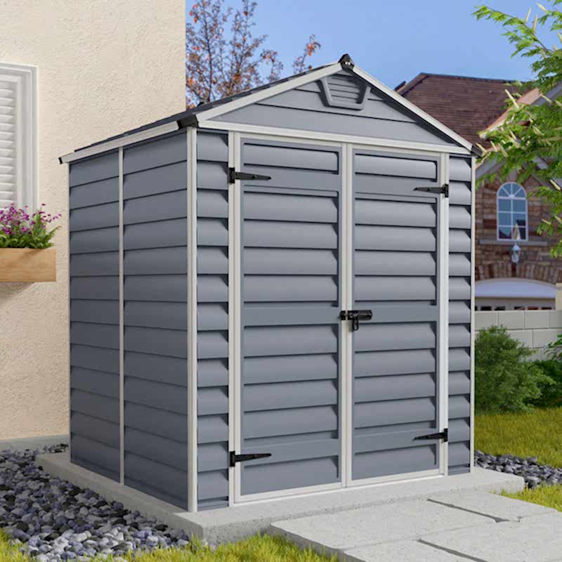 6'x5' Palram (1.8x1.5m) Grey Skylight Shed