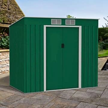 6' x 4' Lotus Hestia Pent Metal Shed with Foundation Kit (1.91m x 1.21m) 6' x 4' Lotus Hestia Pent Metal Shed with Foundation Kit (1.91m x 1.21m)