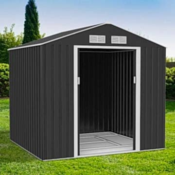 7' x 6' Lotus Hera Apex Metal Shed (1.91m x 1.81m)