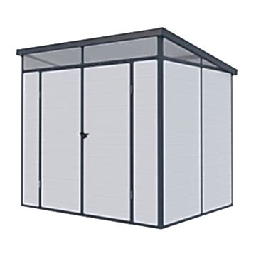 8' x 6' Lotus Canto Grey Plastic Shed (2.38m x 1.92m)