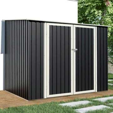 7' x 5' Lotus Phoebe Pent Metal Shed (2.22m x 1.49m) 7' x 5' Lotus Phoebe Pent Metal Shed (2.22m x 1.49m)