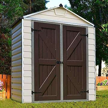 6' x 3' Palram Tan Skylight Plastic Shed (1.85m x 0.9m)