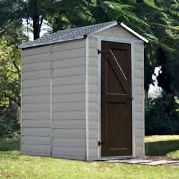 Palram 4' x 6' Tan Skylight Plastic Shed (1.2m x 1.76m)