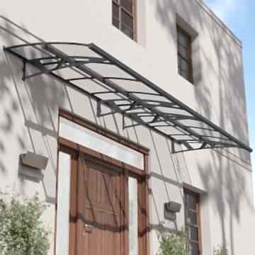 15' x 5' Palram Canopia Amsterdam 4460 Door Canopy - Grey (4.47m x 1.39m) 