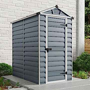 4'x6' Palram (1.2x1.8m) Grey Skylight Shed