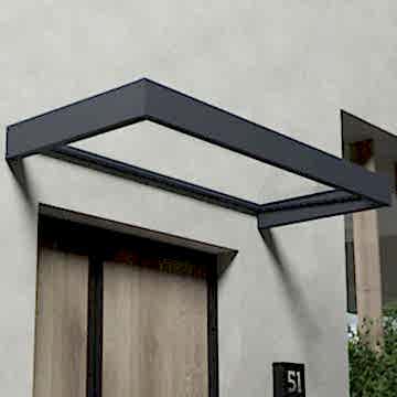7' x 3' Palram Canopia Sophia 2150 Door Canopy - Grey (2.15m x 0.95m) 