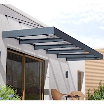 15' x 5' Palram Canopia Sophia XL 5000 Door Canopy - Grey (4.71m x 1.40m) 