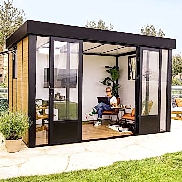 12' x 10' Palram Canopia Copenhagen Garden Office (3.51m x 2.87m) 12' x 10' Palram Canopia Copenhagen Garden Office (3.51m x 2.87m)
