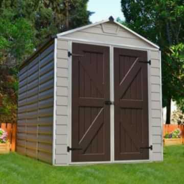 Palram 6' x 8' Tan Skylight Plastic Shed (1.85m x 2.29m)