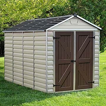 6' x 10' Palram Tan Skylight Plastic Shed (1.85m x 3m)