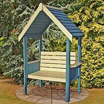 4'8 x 2'6 (1.4x0.8m) Shire Blossom Decorative Wooden Garden Arbour