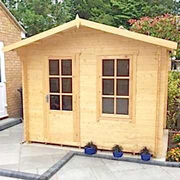 Shire Bucknells 3.6m x 3m Log Cabin Summerhouse (28mm)