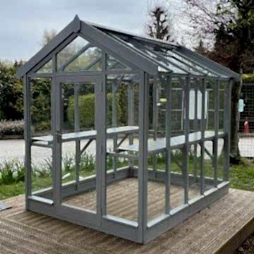 5'3 x 9'4 Coppice Ashdown Apex Painted Wooden Greenhouse (1.6m x 2.85m)