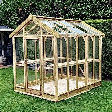 6'3 x 9'4 Coppice Ashdown Apex Wooden Greenhouse (1.91m x 2.85m)