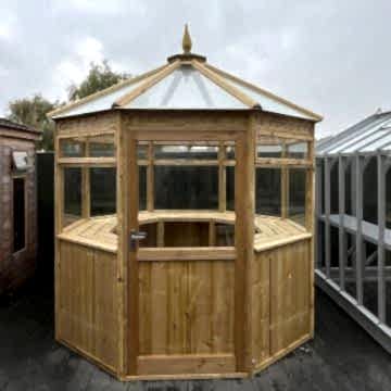 7'10 x 7'10 Coppice Thetford Octagonal Wooden Greenhouse (2.39m x 2.39m)