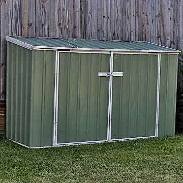 7' x 3' Absco Metal Bike Store - Eucalyptus (2.26m x 0.78m)