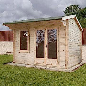 Shire Marlborough 3m x 2.4m Log Cabin Summerhouse (28mm)