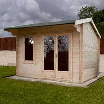 Shire Marlborough 3m x 3m Log Cabin Summerhouse (28mm)