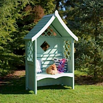4'8 x 2'6 (1.4x0.8m) Shire Rose Wooden Garden Arbour