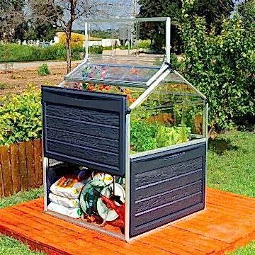 4' x 4' Palram Canopia Plant Inn Raised Bed Small Mini Greenhouse (1.18m x 1.18m)