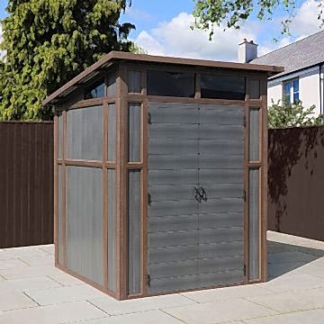 7’ x 7’ Mercia Premium Composite Pent Shed (2.03m x 2.08m)