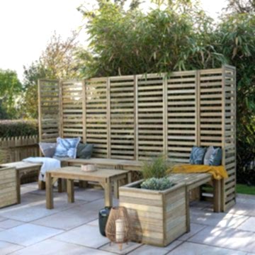10’ x 6’8 Forest Modular Wooden Garden Seating Set Number 4 (3.06m x 2.03m)