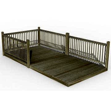 8' x 16' Forest Patio Deck Kit No. 6 (2.4m x 4.8m)