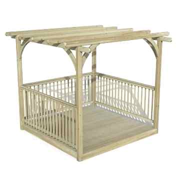 8' x 8' Forest Pergola Deck Kit No. 3 (2.4m x 2.4m)