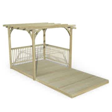 8' x 16' Forest Pergola Deck Kit No. 5 (2.4m x 4.8m)