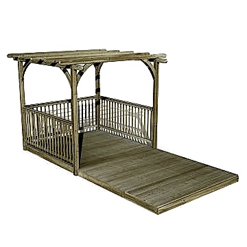8' x 16' Forest Pergola Deck Kit No. 9 (2.4m x 4.8m)