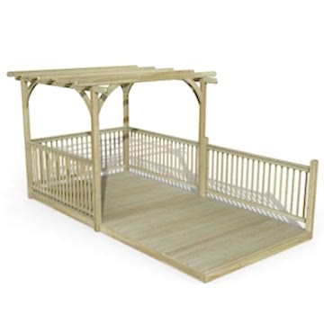8' x 16' Forest Pergola Deck Kit No. 10 (2.4m x 4.8m)