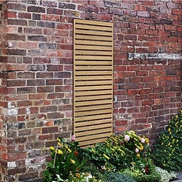 Forest 6’ x 2’ Pressure Treated Slatted Trellis Panel (1.8m x 0.6m)