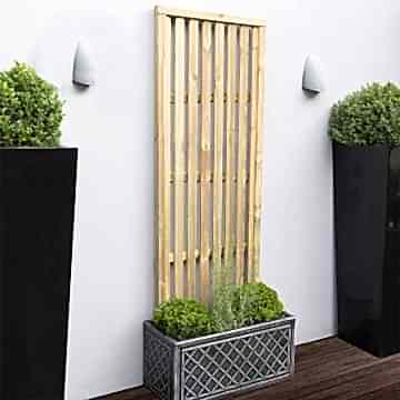 Forest 6’ x 2’ Pressure Treated Vertical Slatted Garden Screen Panel (1.8m x 0.6m)
