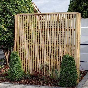 Forest 6’ x 6’ Pressure Treated Vertical Slatted Garden Screen Panel (1.8m x 1.8m)