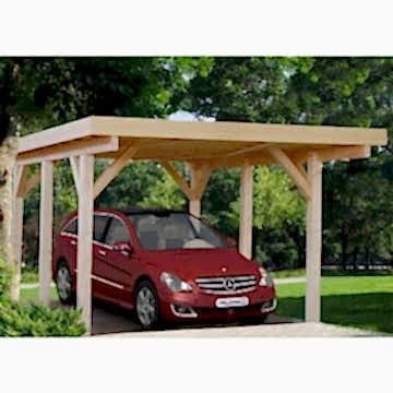 12' x 17' Palmako Karl Wooden Carport (3.6m x 5.1m) 