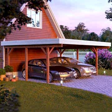 20' x 17' Palmako Karl Wooden Carport (6m x 5.1m) 