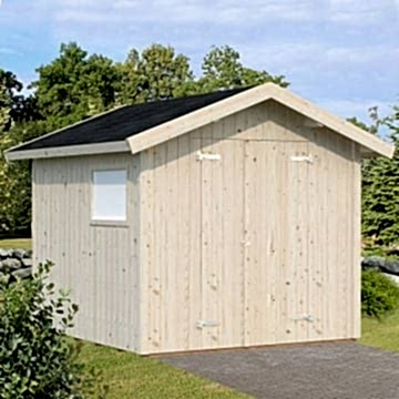 9' x 9'5 Palmako Nils Heavy Duty Wooden Apex Shed (2.8m x 2.9m) 