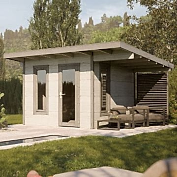 Palmako Grace 4.5m x 3.9m Pent Log Cabin (56mm)