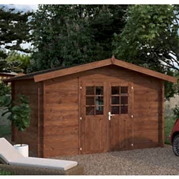 Palmako Valentine 3.4m x 2.8m Premium Log Cabin Shed (28mm)