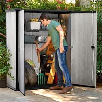 5'7 Tall Keter Hi-Store Plus (1.4m x 0.74m)
