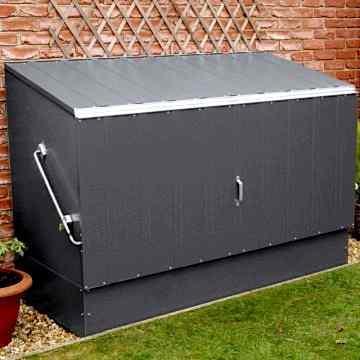 6'4 x 2'9 Trimetals Metal Bike Shed - Anthracite (1.95m x 0.88m)