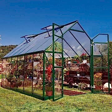 8' x 12' Palram Balance Green Greenhouse
