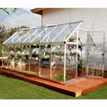 6x14 Palram Harmony Polycarbonate Silver Greenhouse 