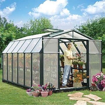Rion Hobby Gardner 8x12 Green Greenhouse 