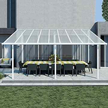 10'x18' (3x5.46) Palram Sierra White Patio Cover