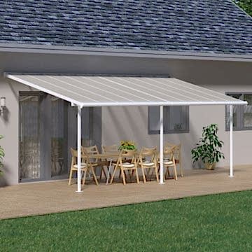 10'x20' (3x6.1m) Palram Sierra White Patio Cover