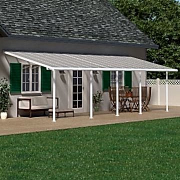 10'x24' (3x7.3m) Palram Sierra White Patio Cover 