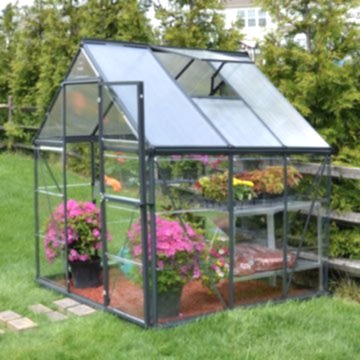 6' x 6' Palram Hybrid Grey Greenhouse