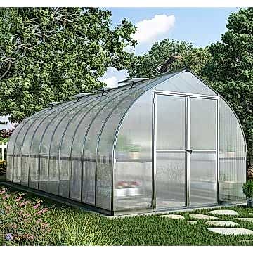 8'x20' Palram Canopia Bella Silver Greenhouse