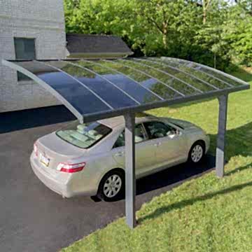 16'x10' (4.8x3m) Palram Arizona Breeze 5000 Grey Metal Carport 